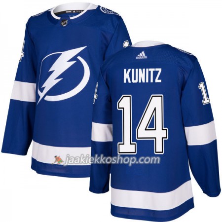 Miehille NHL Tampa Bay Lightning Pelipaita Chris Kunitz 14 Adidas 2017-2018 Sininen Authentic